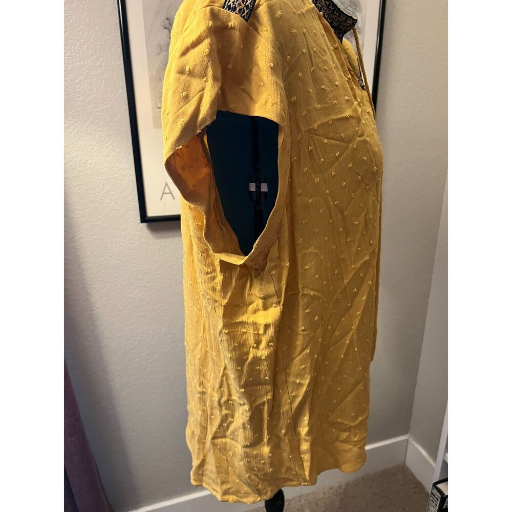 Yellow & Navy Blue Blouse